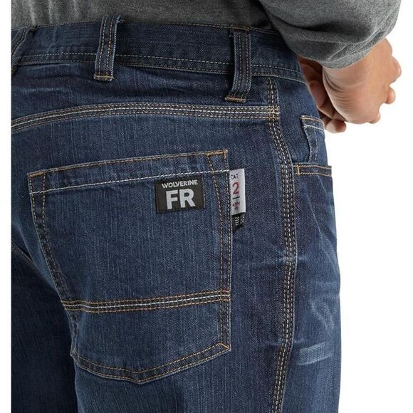 Wolverine Men's Fr Stretch Denim W40/L30 jeans flame resistant ￼ - Picture 3 of 9